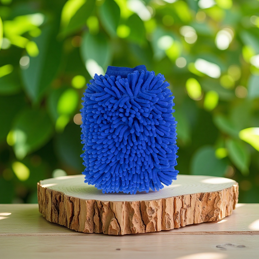 双面雪尼尔手套 加密长毛材质 洗车手套。洗车工具用品详情图2