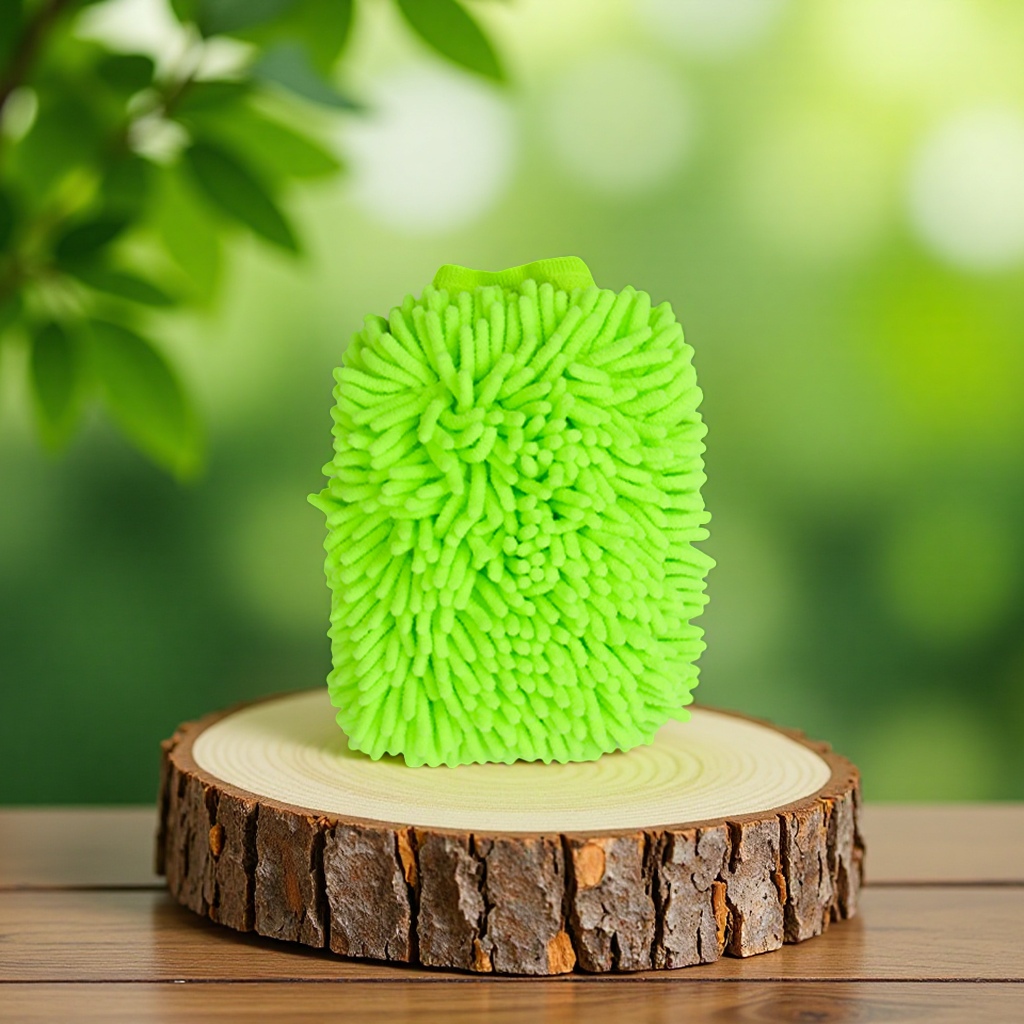 双面雪尼尔手套 加密长毛材质 洗车手套。洗车工具用品详情图3