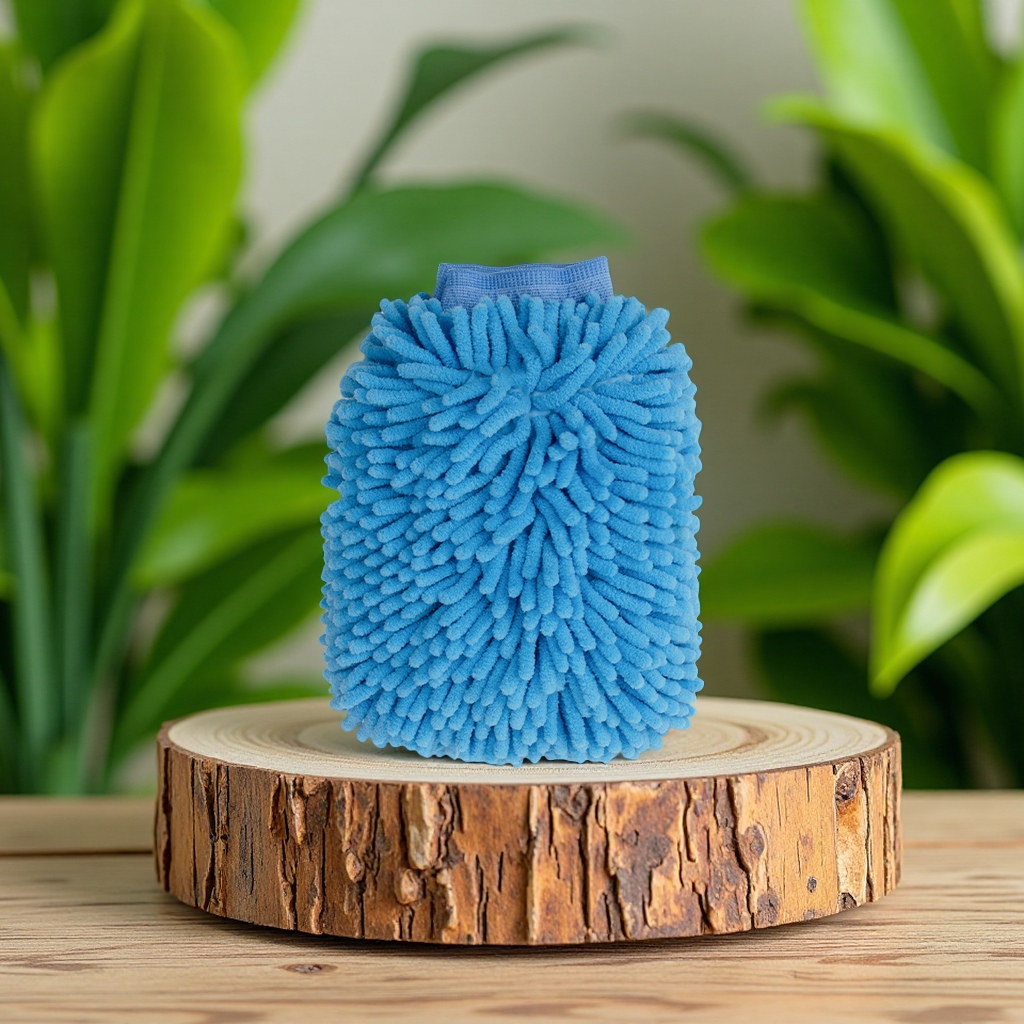 双面雪尼尔手套 加密长毛材质 洗车手套。洗车工具用品详情图4