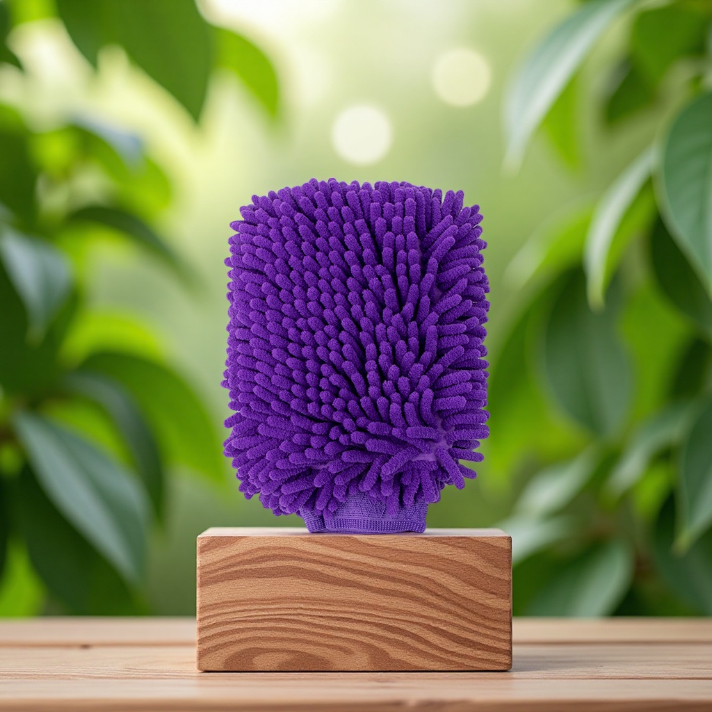 双面雪尼尔手套 加密长毛材质 洗车手套。洗车工具用品详情图5