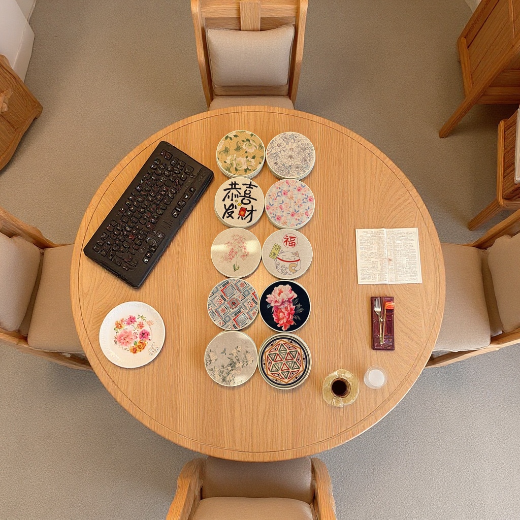 隔热防滑麻布天然橡胶餐垫鼠标垫多功能防烫防滑垫家用办公桌垫详情图3