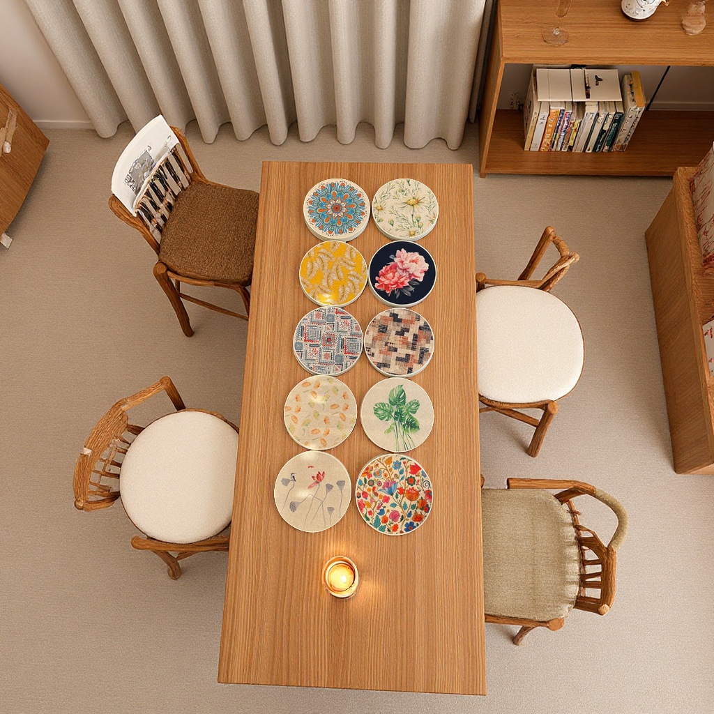 隔热防滑麻布天然橡胶餐垫鼠标垫多功能防烫防滑垫家用办公桌垫详情图2