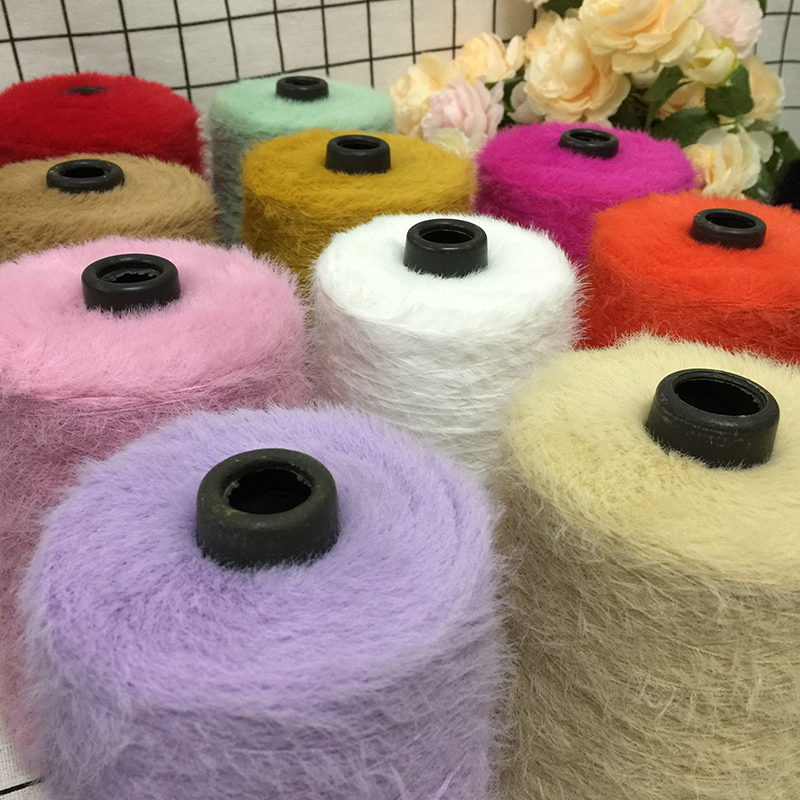 仿貂绒毛线 宝宝线双面绒貂绒线diy手编中粗围巾披肩外套线棒针线详情图1