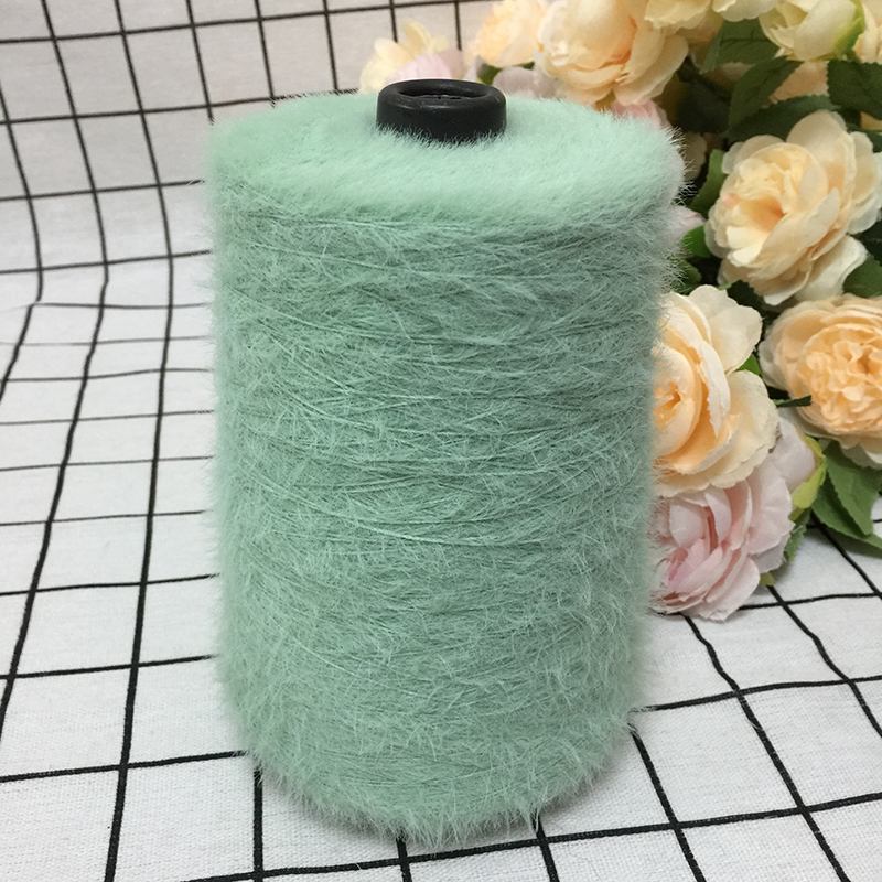 仿貂绒毛线 宝宝线双面绒貂绒线diy手编中粗围巾披肩外套线棒针线详情图2