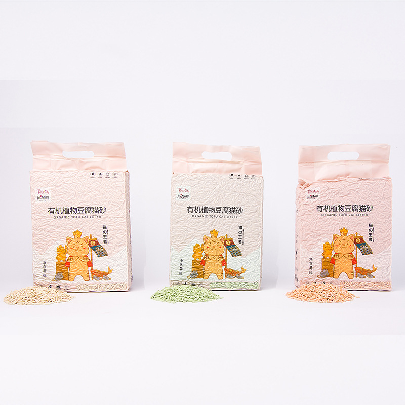 猫砂厂家直销批发猫砂豆腐除臭无尘原味植物6l豆腐猫砂一件代发详情6