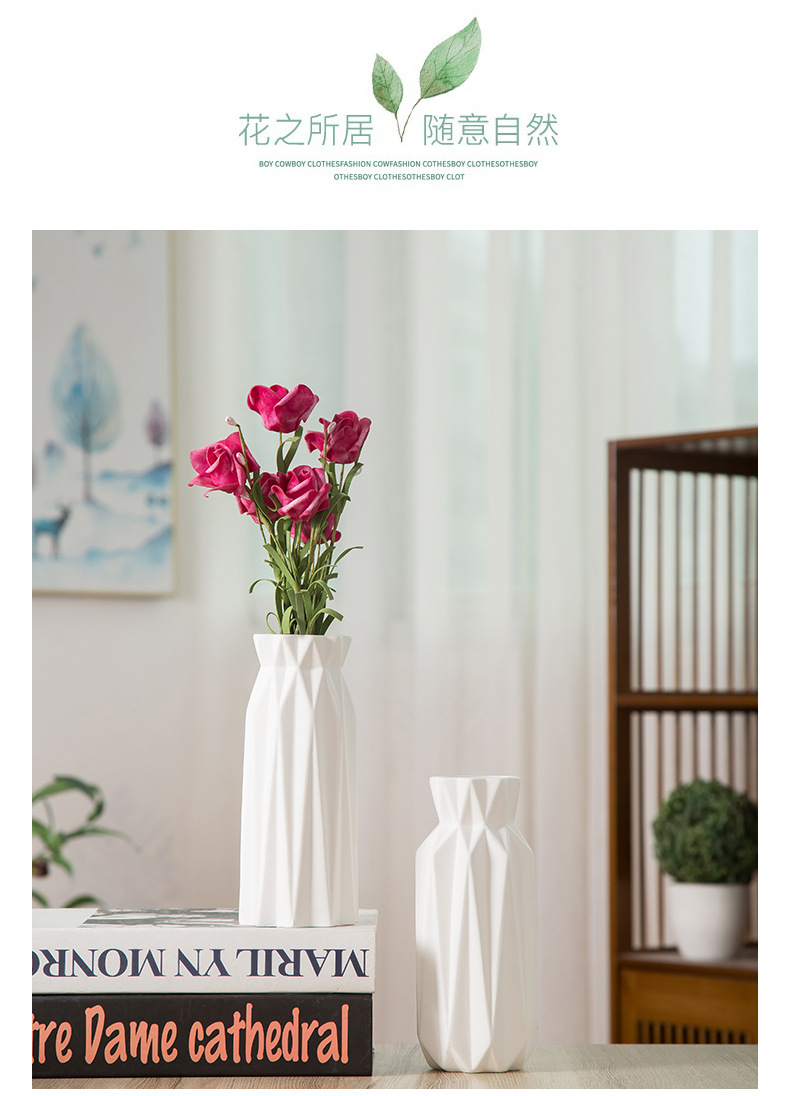 2025欧洲风格陶瓷摆件木质高花瓶花盆组合木制花瓶装饰品家居摆设陶瓷摆件详情2