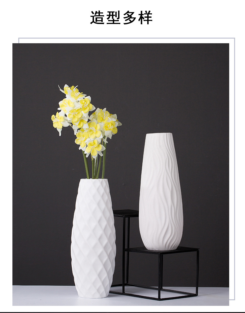 2025陶瓷小花花摆件装饰品高端家居陶瓷花瓶景观装饰品摆设品陶瓷花瓶详情6