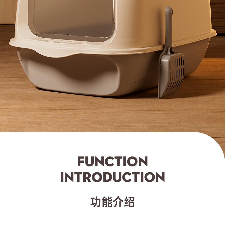 超大号全封闭式猫砂盆放外溅防臭猫咪厕所顶出是猫砂盆批发现货详情3
