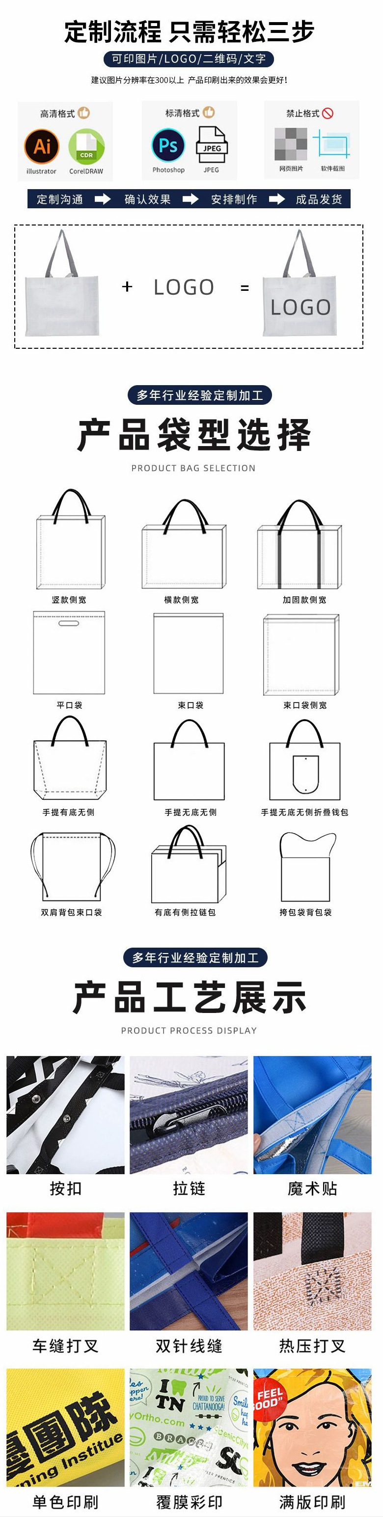 外贸批发厂家直销覆膜pp手提编织袋加厚尼龙蛇皮袋礼品袋可印logo详情20