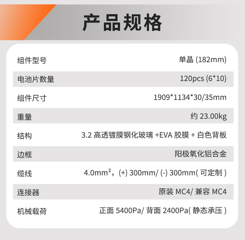 450w产品规格