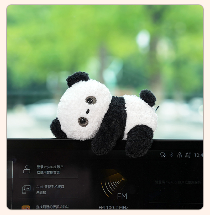 卡通玩偶电脑显示器装饰可爱治愈车载中控台饰品新款解压工位摆件详情12