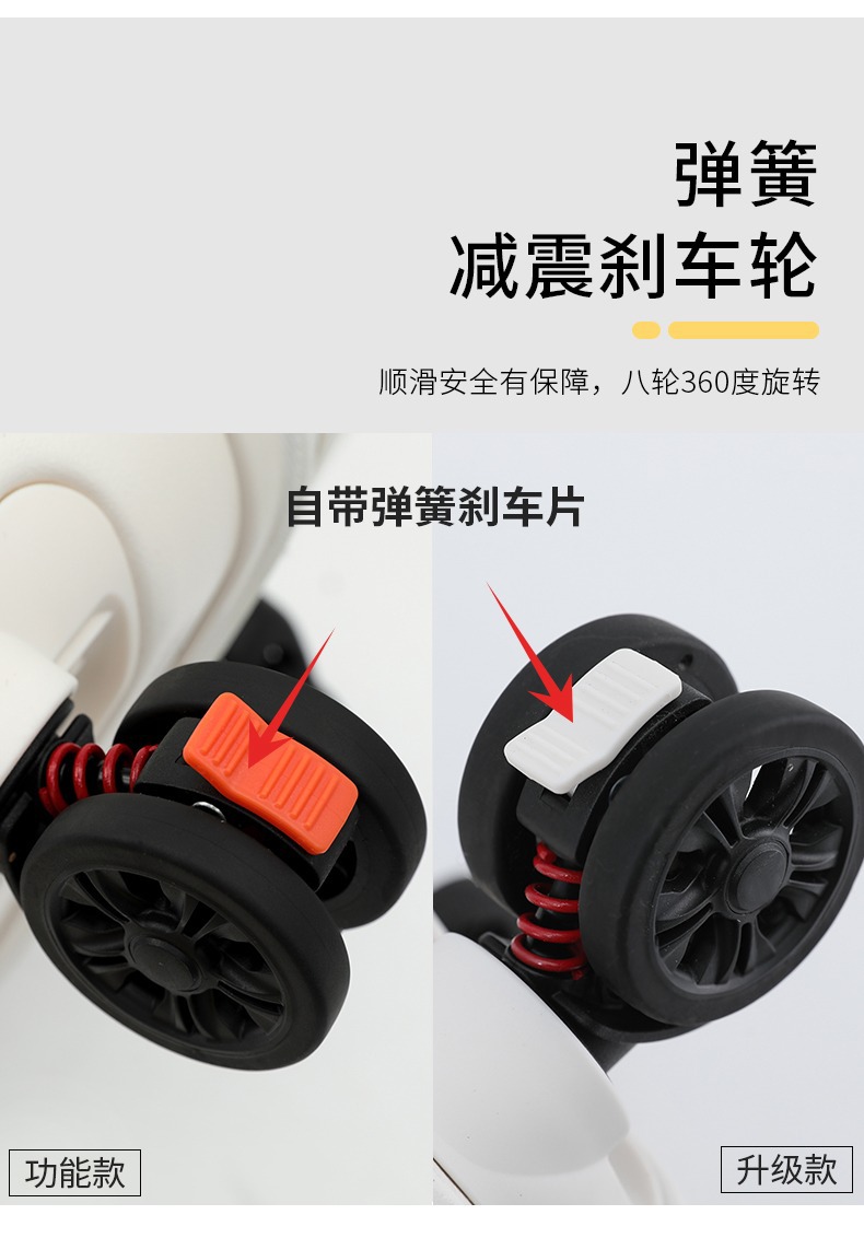 2024新款超轻大容量28寸抗摔旅行箱包 拉杆箱登机箱 刹车密码设计 提升出行体验详情15