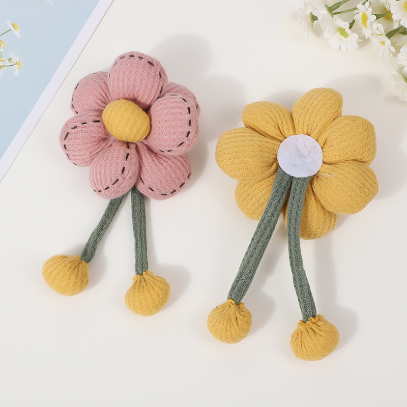 ins风大花朵窗帘绑带汽车遮阳帘收束带绑绳扎带捆绳花朵布艺详情5