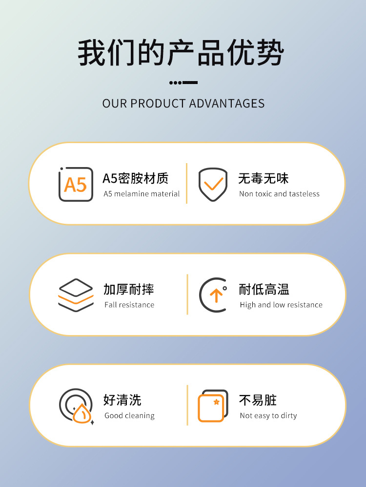 白色密胺餐具餐厅饭店酒楼商用火锅店专用蘸料调料碗米饭碗小汤碗详情2