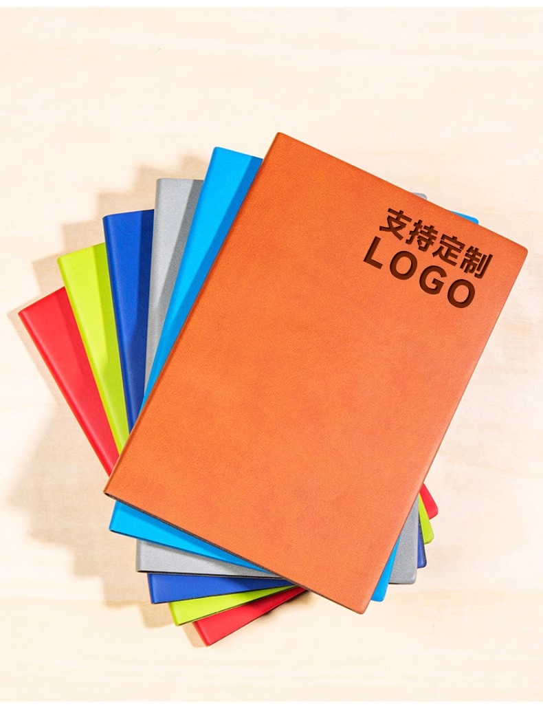 软皮笔记本定制印logo免费刻字日记本商务办公会议记录本定做本子详情6