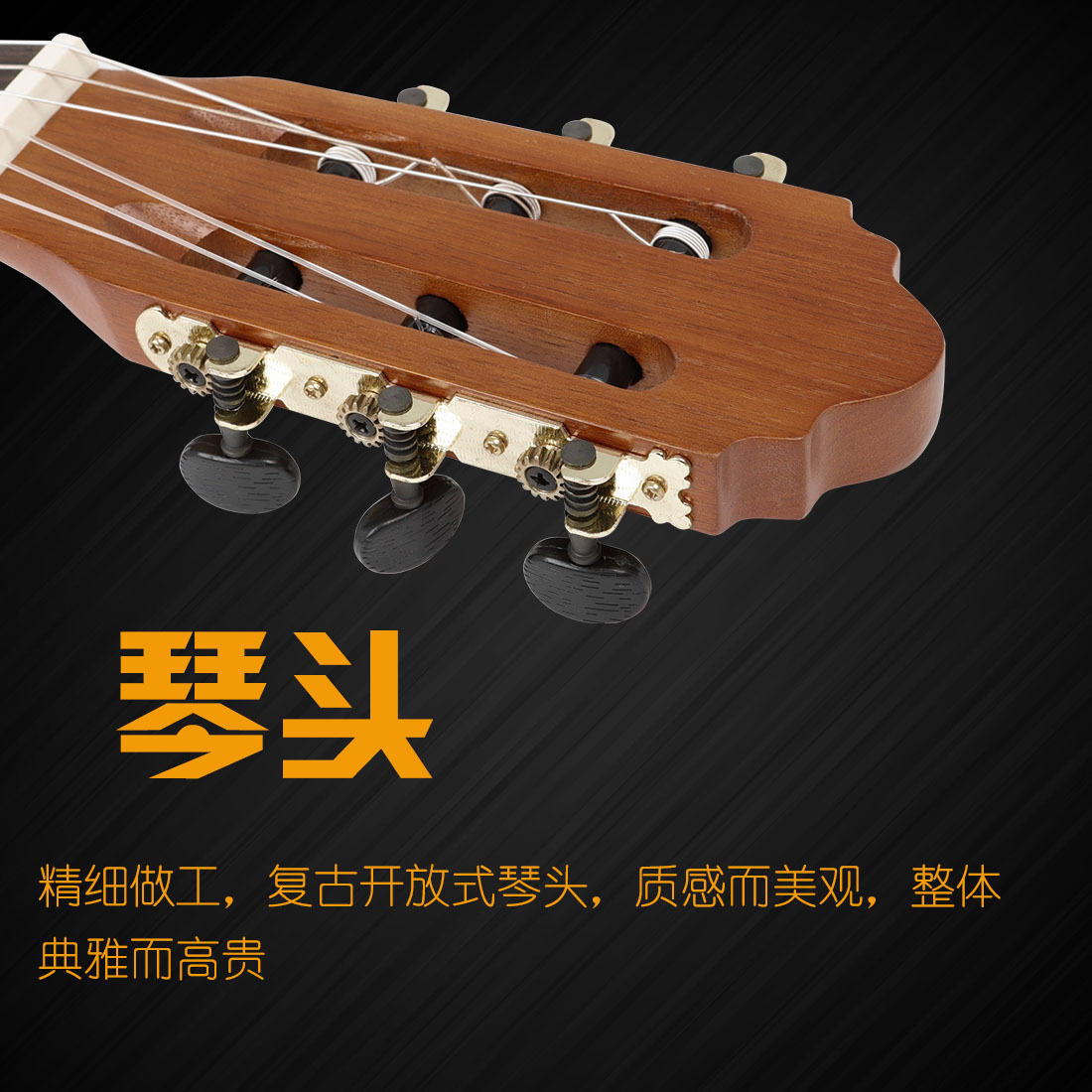 批发irins300圆角古典吉他原木色云杉面板吉他初学者木吉他木jita详情5