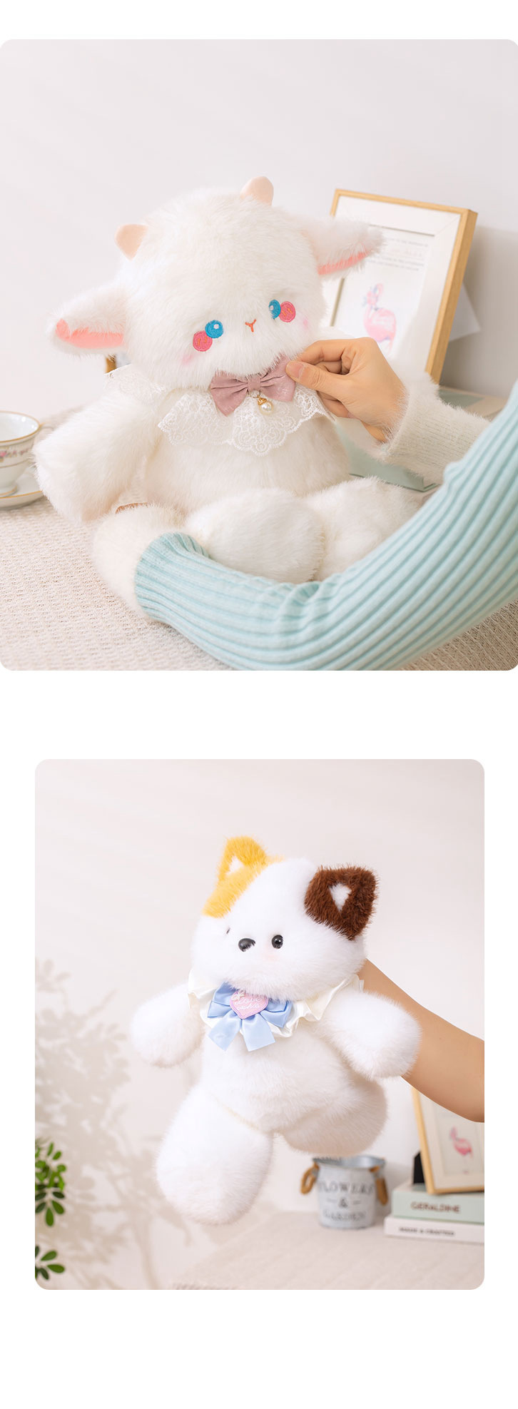 可爱跑步跑跑小熊玩偶三花猫小象娃娃公仔毛绒玩具女睡觉生日礼物详情7