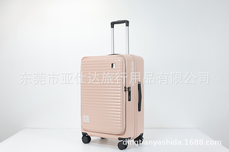 前开盖新款行李箱外贸三件套logo商标旅行箱登机密码学生拉杆箱包详情31