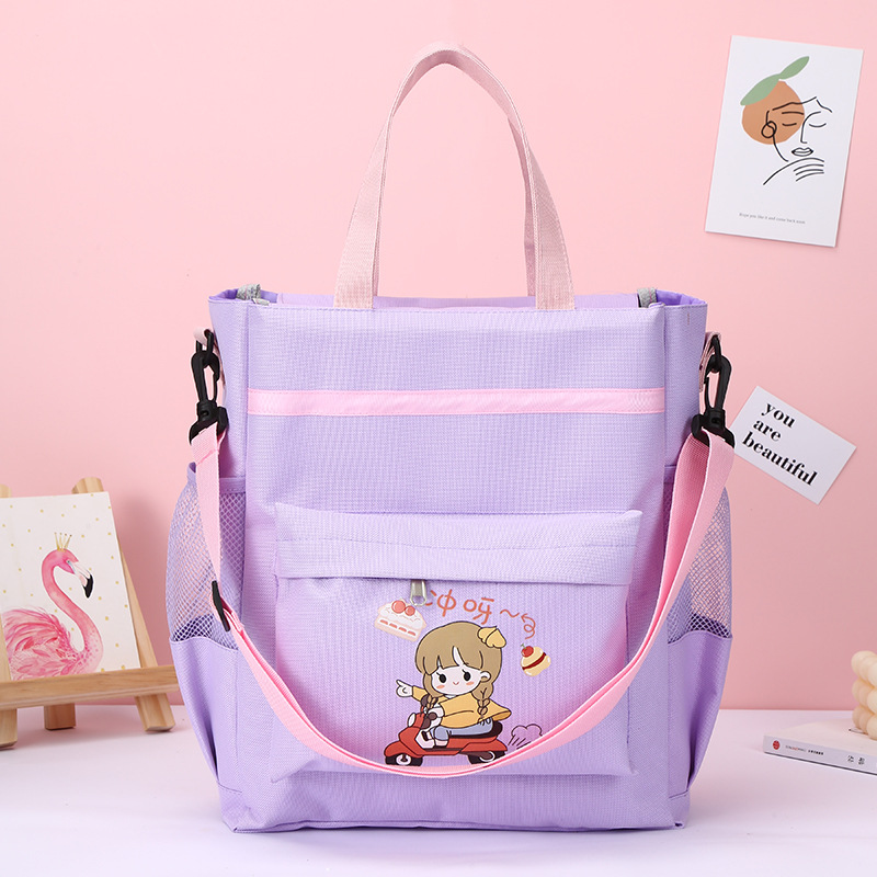 新款小学生补习袋卡通大容量作业课本补习包学生手拎书袋现货批发详情7