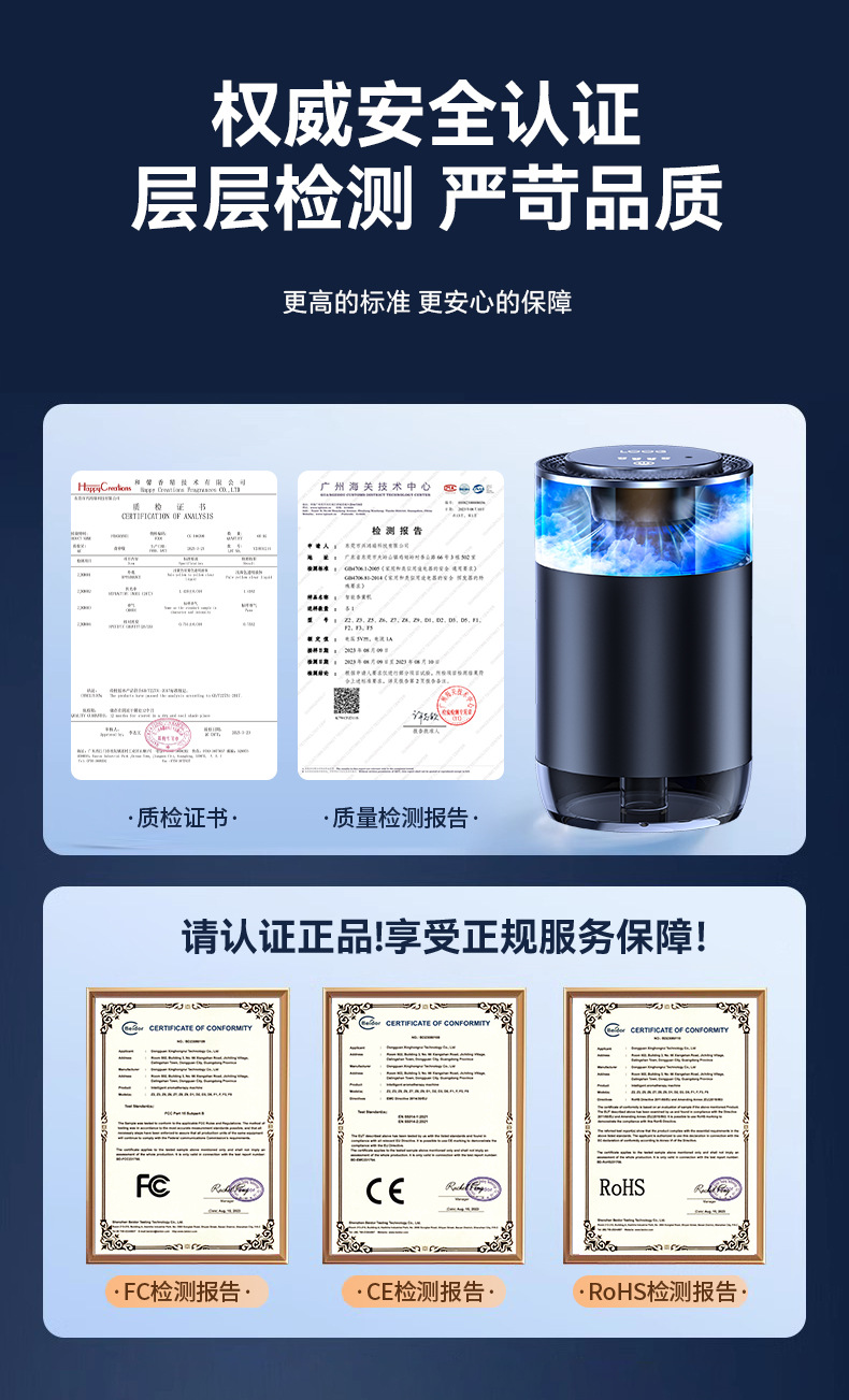 新款云雾观景车载香薰机汽车内装饰品摆件随车启停香水祛味香氛机详情20