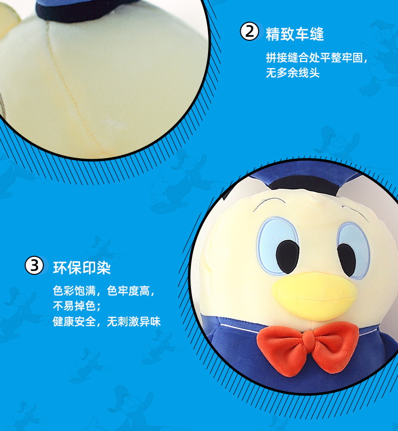 正版迪士尼q弹趣味系列米奇米妮公仔毛绒玩具安抚玩偶靠枕公仔女详情8