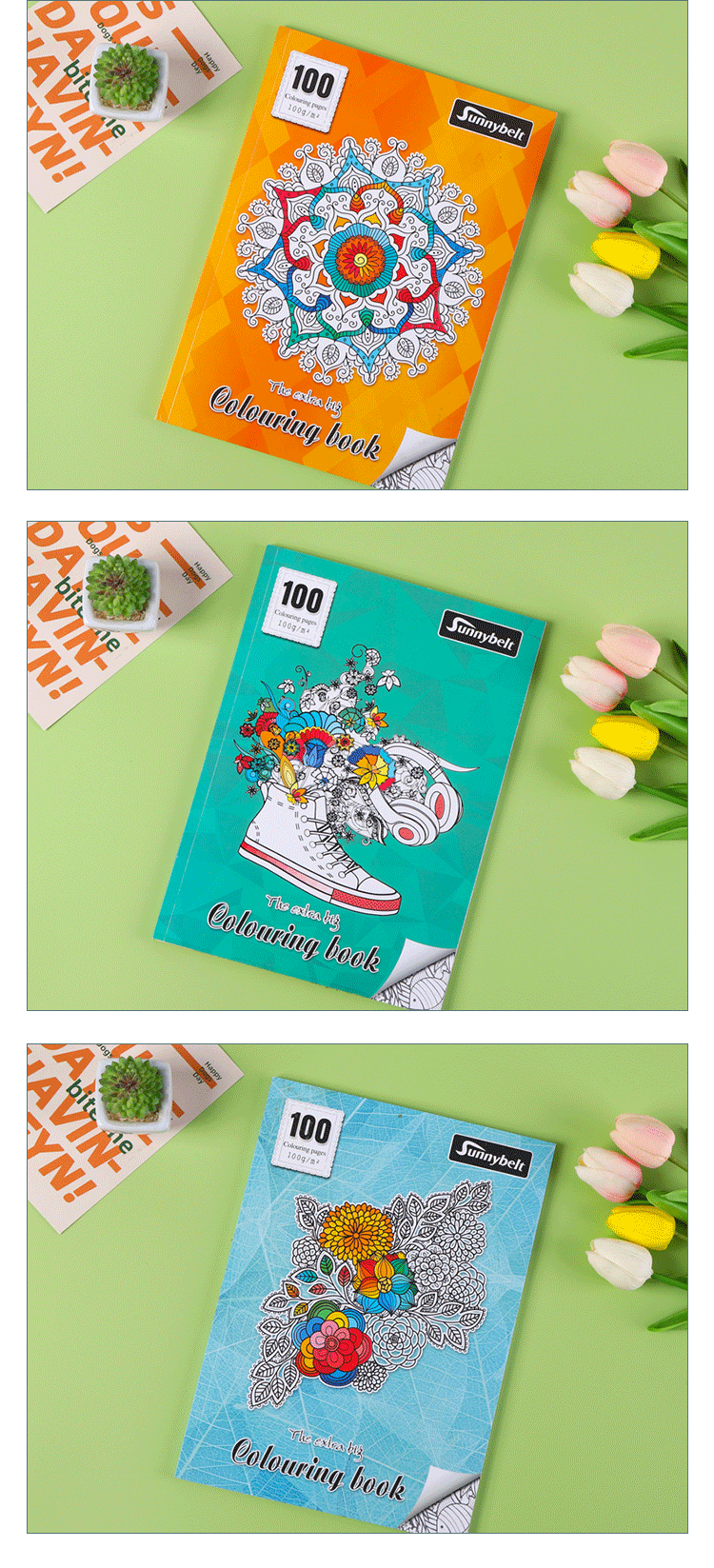 跨境儿童启蒙涂鸦绘画本秘密花园填色本加厚涂色本小学生便携绘本详情5