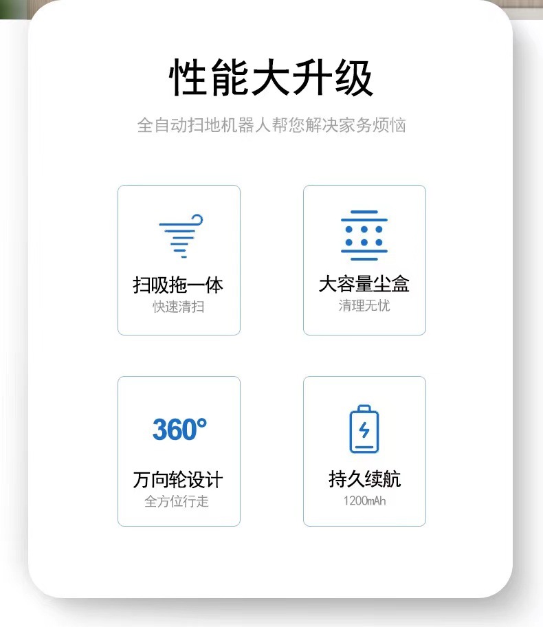 智能扫地机器人家用扫吸拖无线usb充电吸尘拖地机送礼品跨境 爆款详情3
