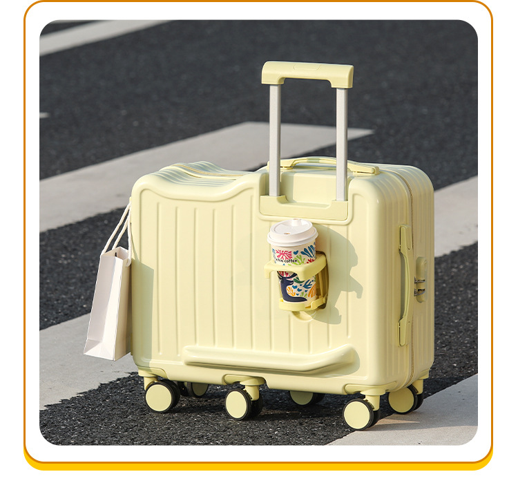新款幼儿童骑行箱22寸可坐行李箱拉杆箱万向轮6轮旅行箱一件代发详情25