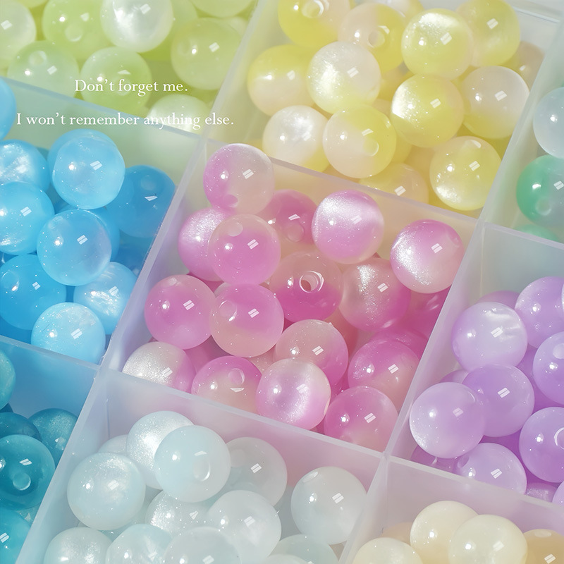 8-16mm树脂猫眼石珠子百变仿猫眼石圆珠diy手工制作手串项链材料详情3