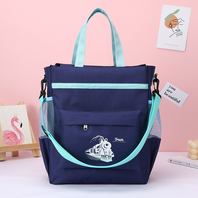 新款小学生补习袋卡通大容量作业课本补习包学生手拎书袋现货批发详情6