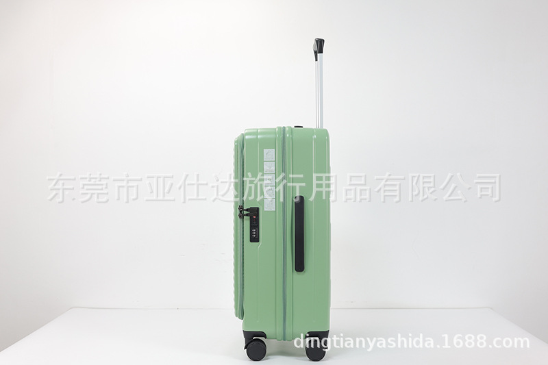 前开盖新款行李箱外贸三件套logo商标旅行箱登机密码学生拉杆箱包详情11