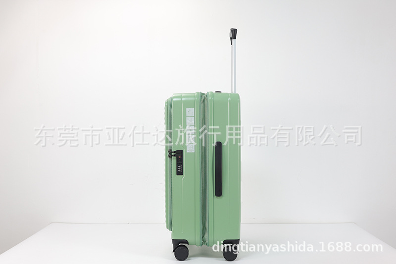 前开盖新款行李箱外贸三件套logo商标旅行箱登机密码学生拉杆箱包详情12