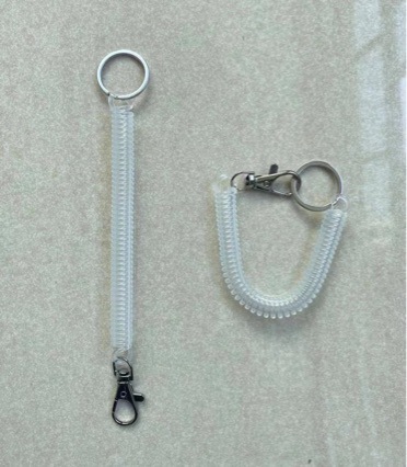 糖果色弹簧绳拉伸弹力绳子卡套挽手挂绳挂钥匙挂书包绑带门禁防丢详情1