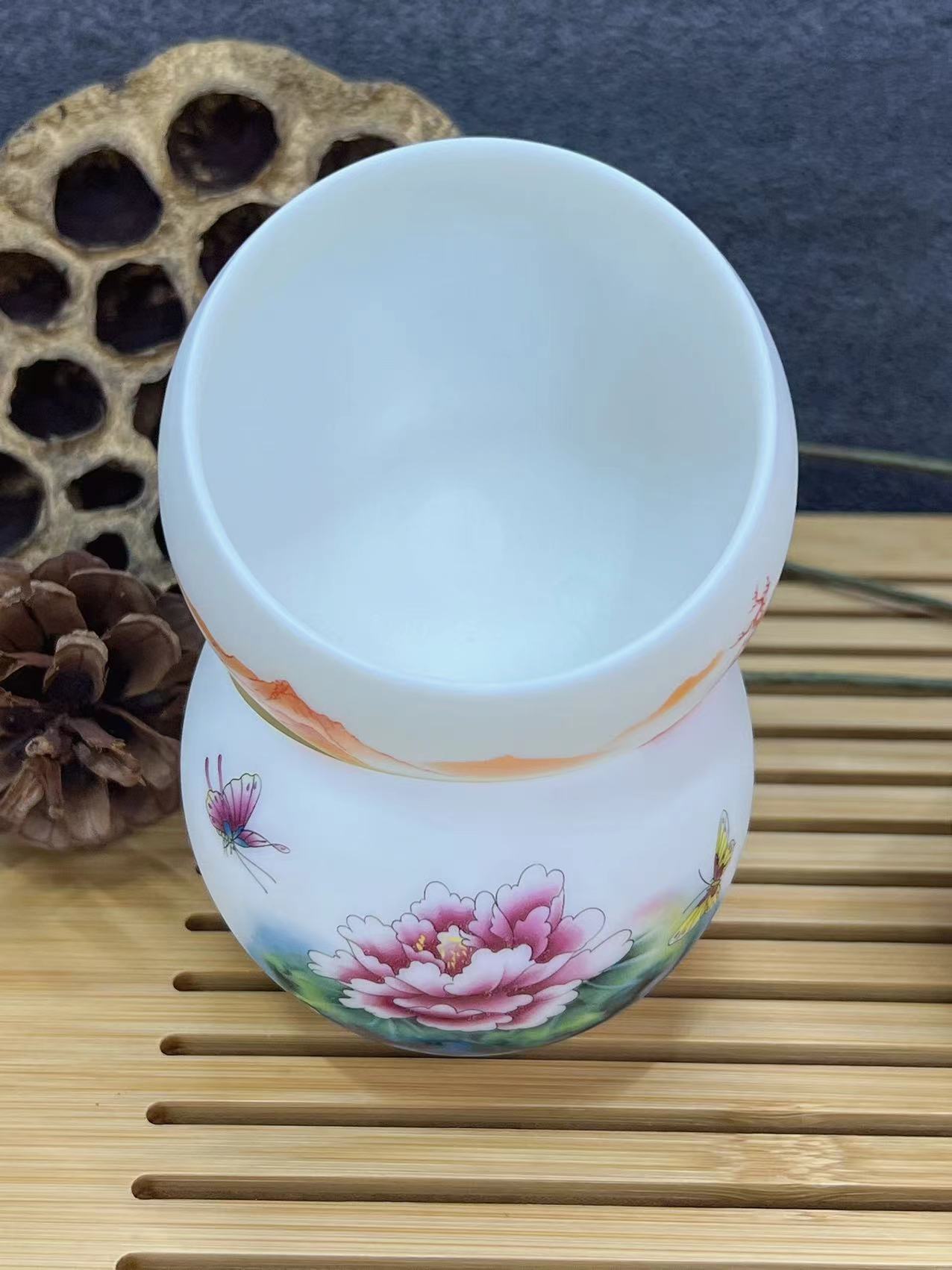 羊脂玉陶瓷功夫茶杯品茗杯主人杯单杯中式个人杯品茶杯礼品详情7