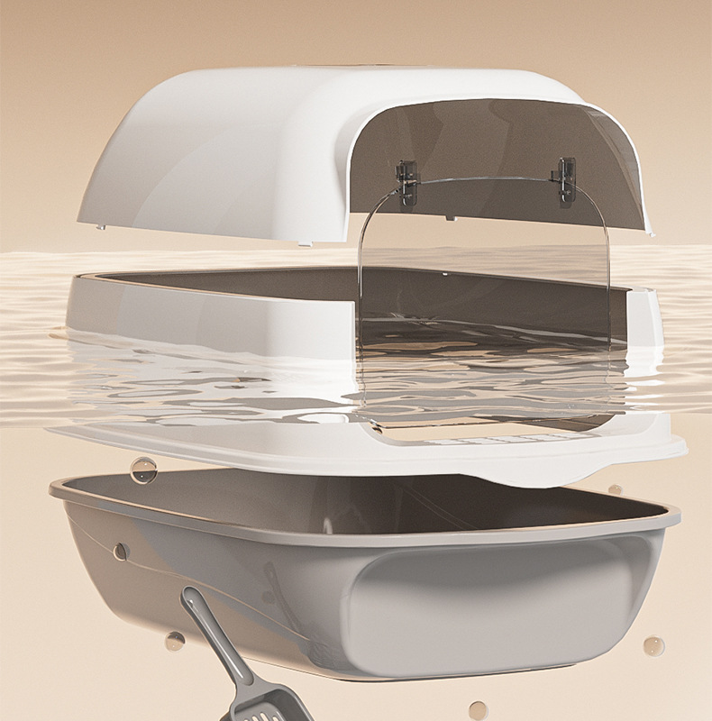 超大号全封闭式猫砂盆放外溅防臭猫咪厕所顶出是猫砂盆批发现货详情9