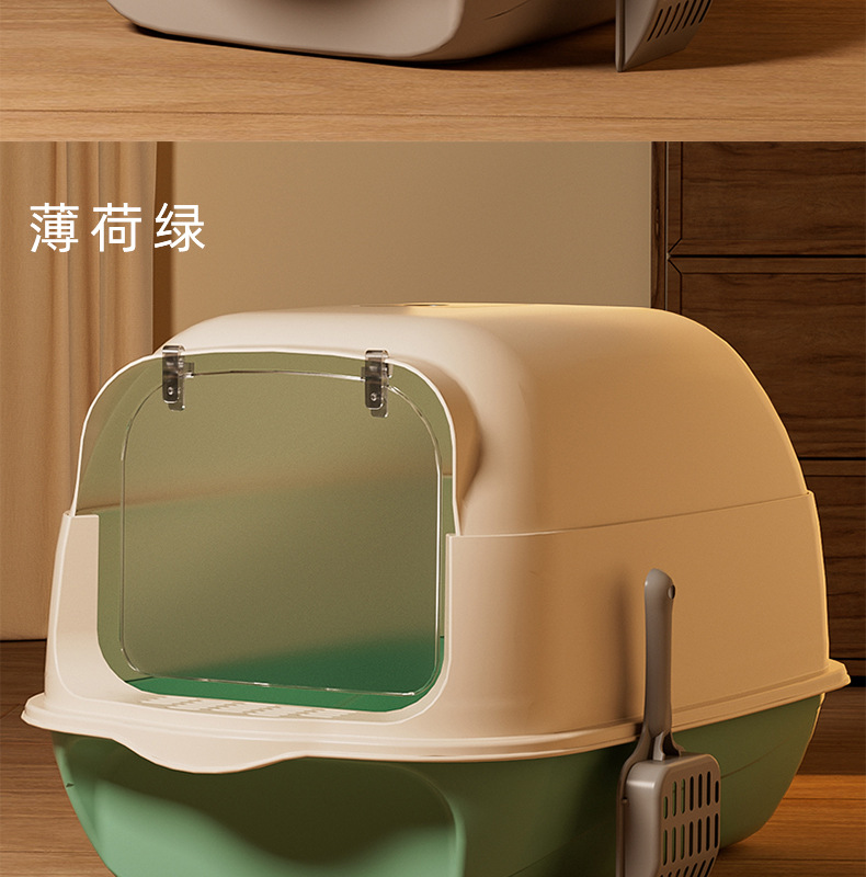 超大号全封闭式猫砂盆放外溅防臭猫咪厕所顶出是猫砂盆批发现货详情20