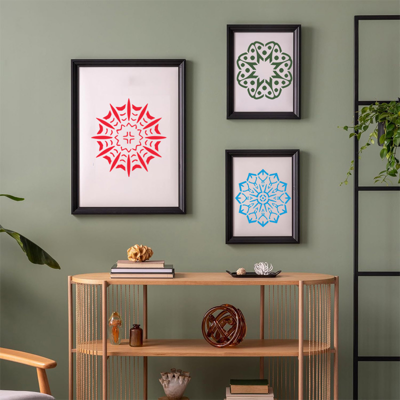 跨境亚马逊原创9件环形曼陀罗绘画模版绘画模版绘画模版动物主题d详情4