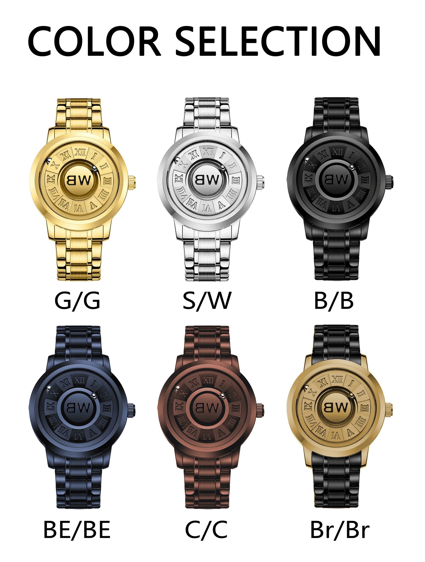 石英表男表炫酷个性男士概念手表男黑科技磁力悬浮博士通bestwin详情30