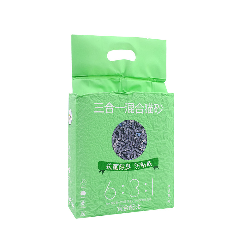 猫砂厂家直销批发猫砂豆腐除臭无尘原味植物6l豆腐猫砂一件代发详情13