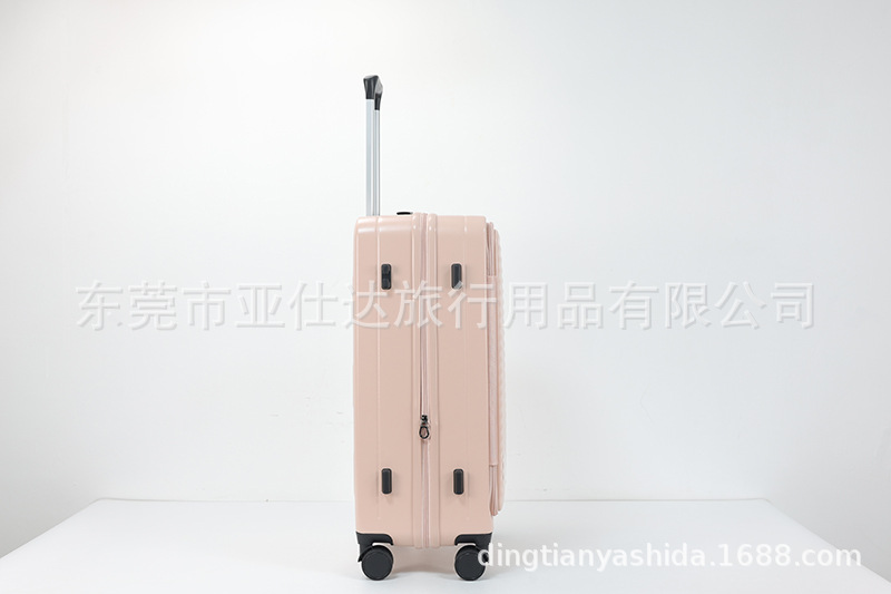 前开盖新款行李箱外贸三件套logo商标旅行箱登机密码学生拉杆箱包详情38