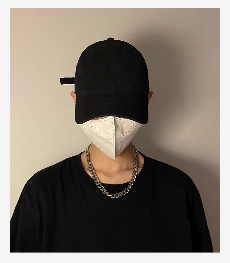 无印光板棒球帽男潮牌日系夏季遮阳防晒帽子硬顶大头围鸭舌帽详情9