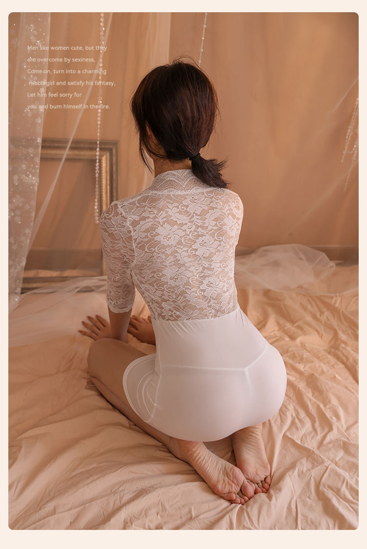 爱裳悠性感内衣性感蕾丝套装包臀裙制服包臀夜店性感睡衣9771详情5