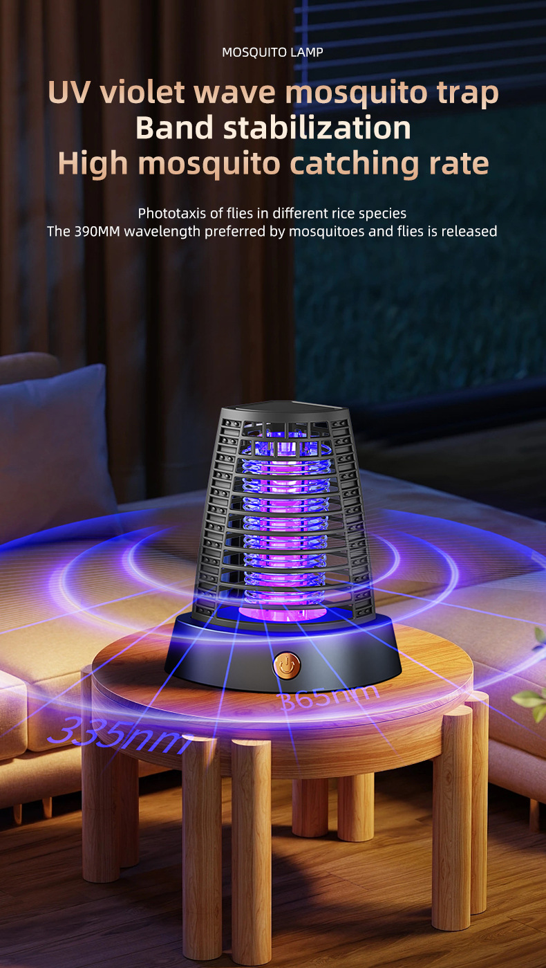 跨境爆款电击灭蚊器家用灭蚊器户外露营灯充电照明灭蚊灯详情7