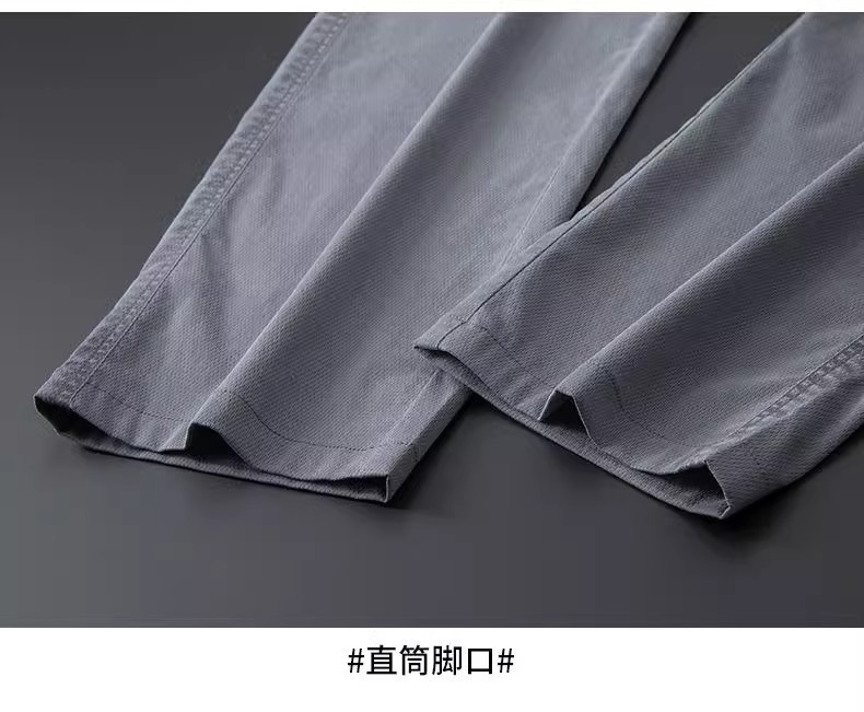 工装裤子男款直筒宽松弹力松紧腰长裤夏季薄款休闲裤男耐磨牛仔裤详情15