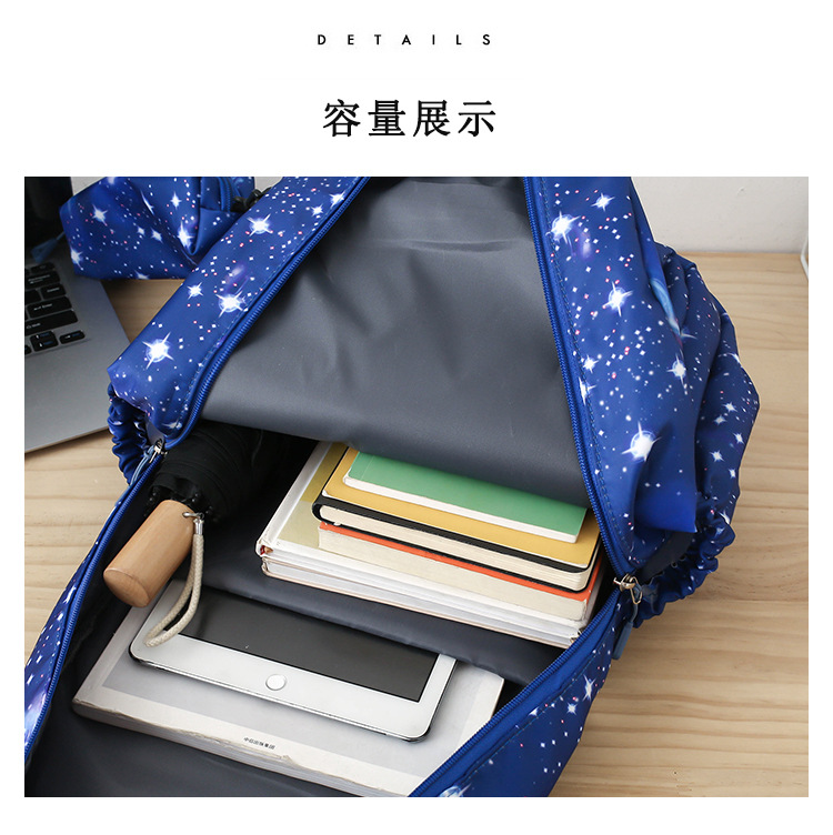 双肩背包新款休闲百搭轻便大容量学生书包高颜值清新甜美女尼龙包详情22