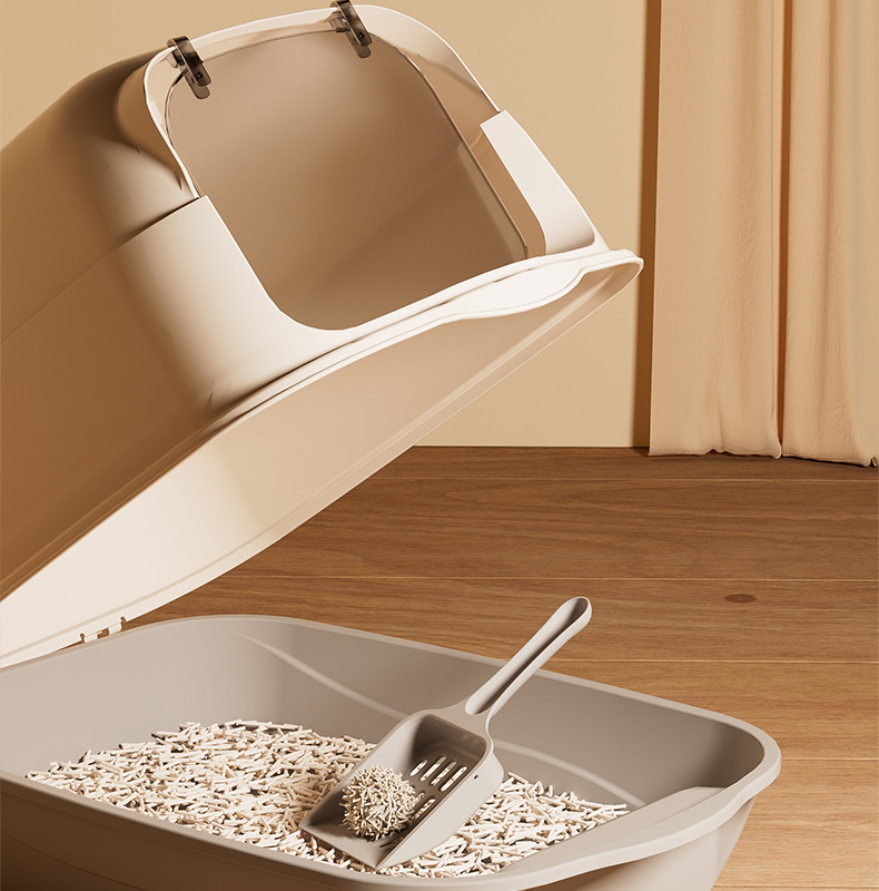 超大号全封闭式猫砂盆放外溅防臭猫咪厕所顶出是猫砂盆批发现货详情11