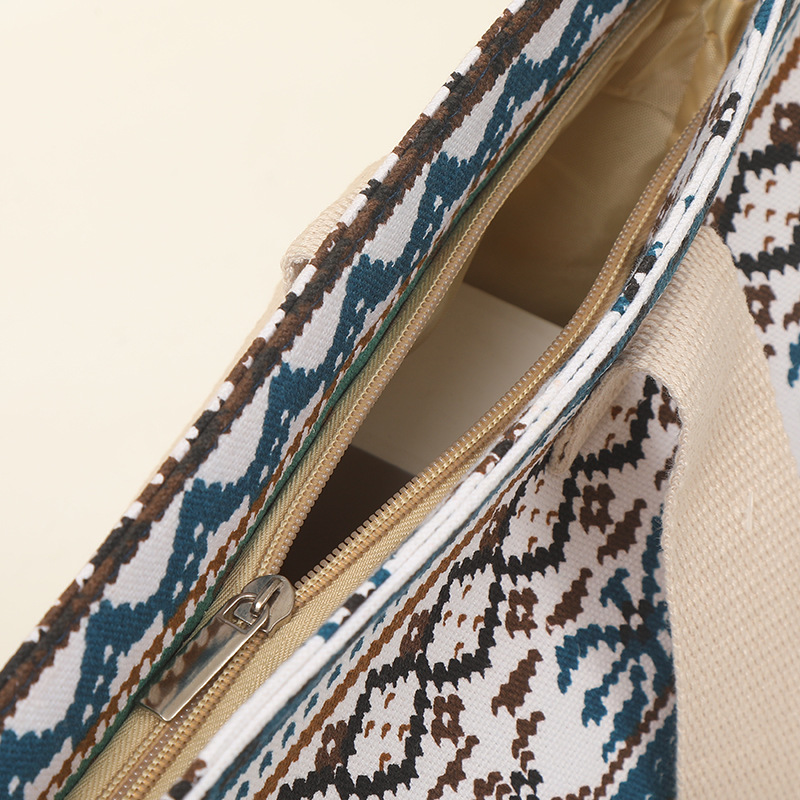 上班族单肩手提式托特包多功能购物手拎包折叠学生帆布包现货批发详情3