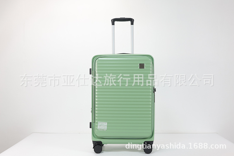 前开盖新款行李箱外贸三件套logo商标旅行箱登机密码学生拉杆箱包详情9
