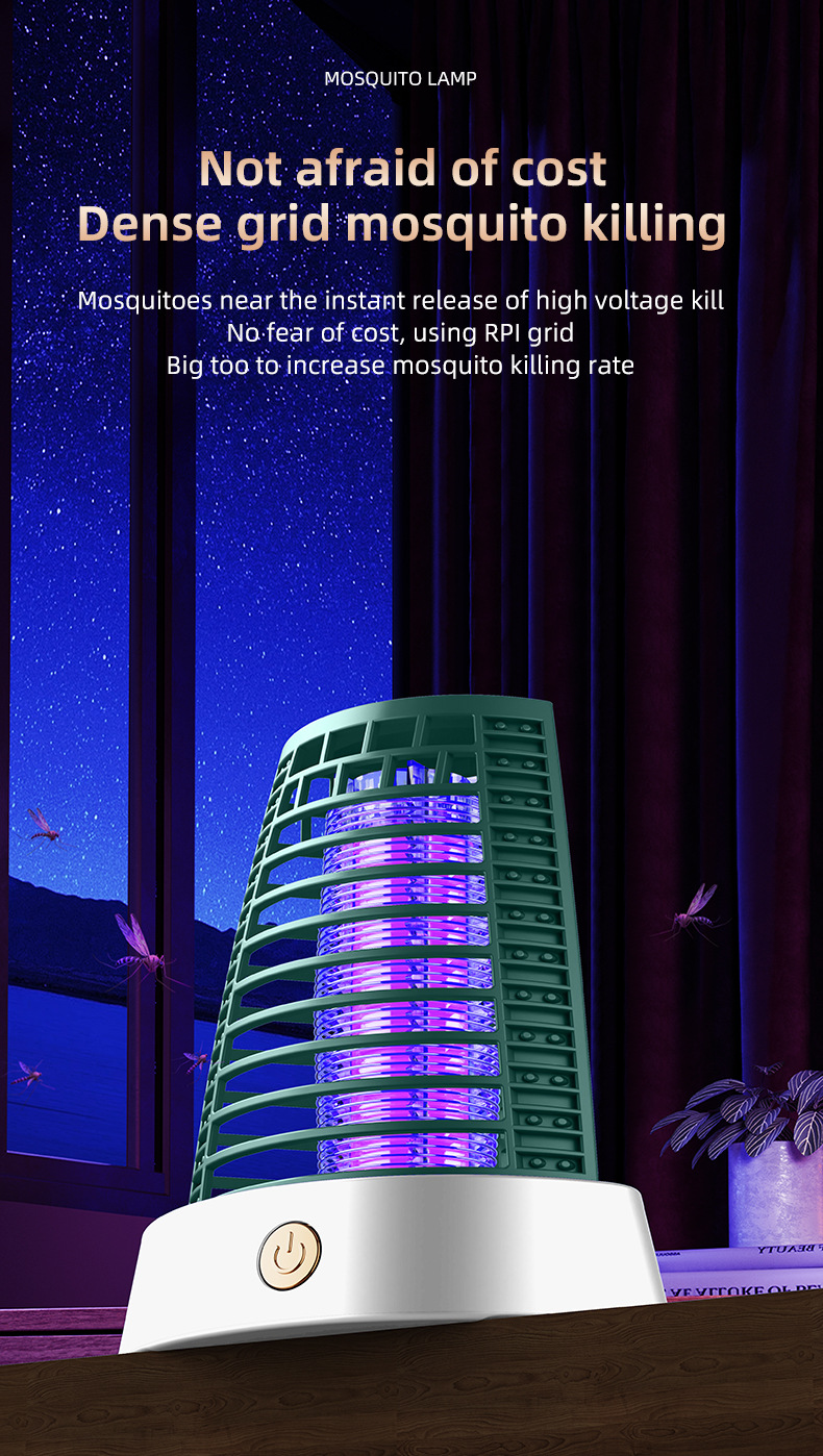 跨境爆款电击灭蚊器家用灭蚊器户外露营灯充电照明灭蚊灯详情10