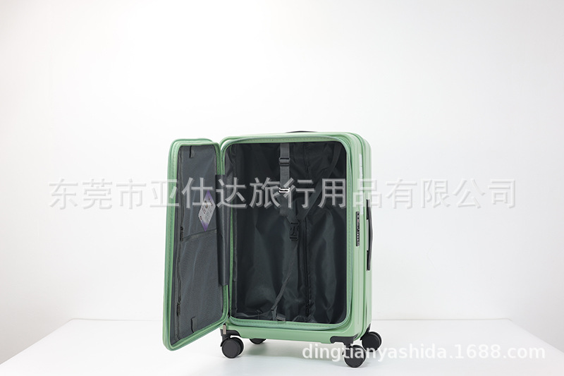 前开盖新款行李箱外贸三件套logo商标旅行箱登机密码学生拉杆箱包详情14